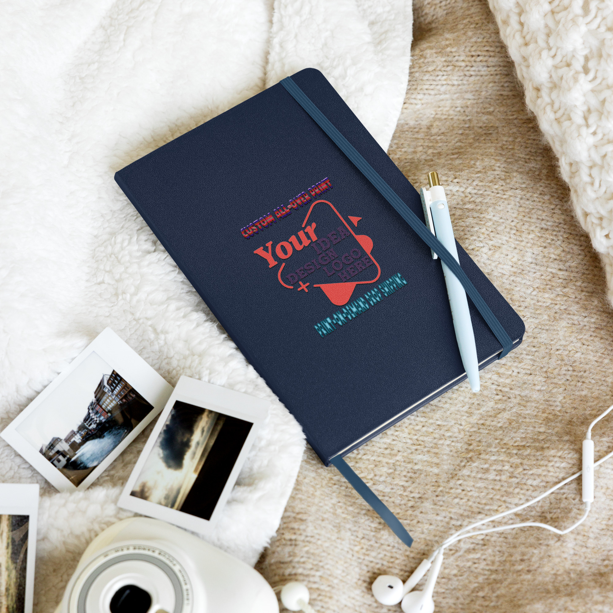 hardcover-bound-notebook-navy-front-6a46308094729.jpg Hardcover bound notebook - obrazek 2