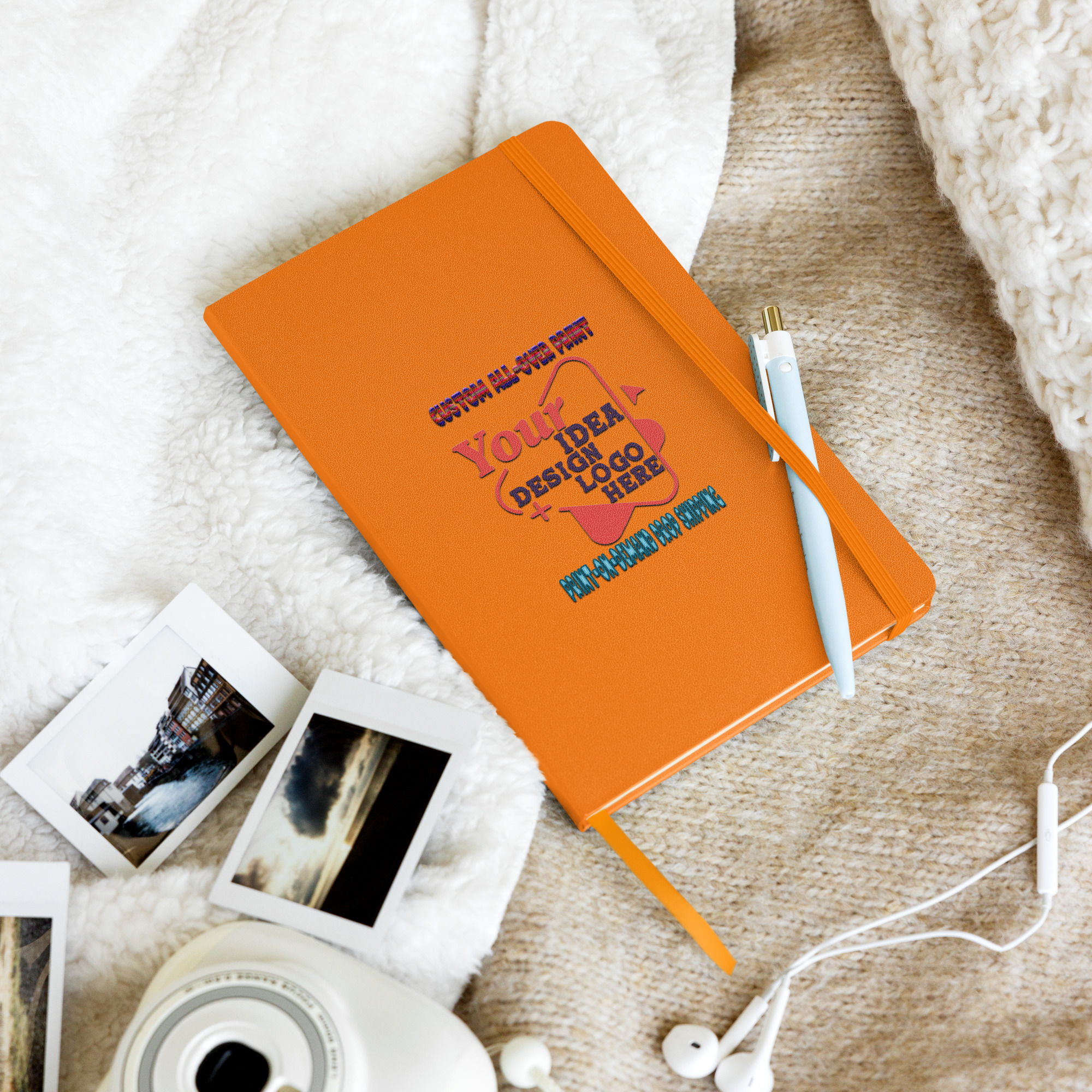 hardcover-bound-notebook-orange-front-6a463080948de.jpg Hardcover bound notebook - obrazek 6